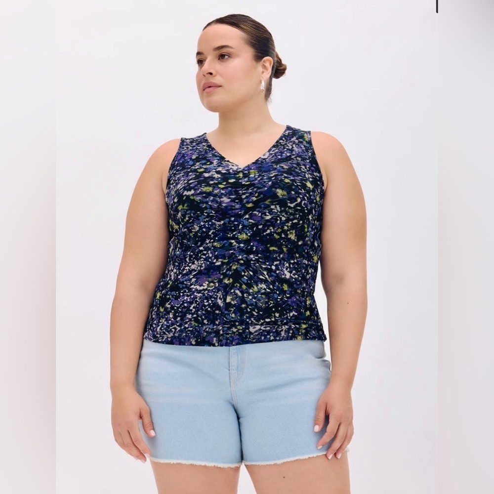 🆕Addition Elle - Sleeveless Fitted V-Neck Knit Top